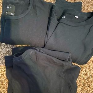 Men’s black t shirts 3 pack